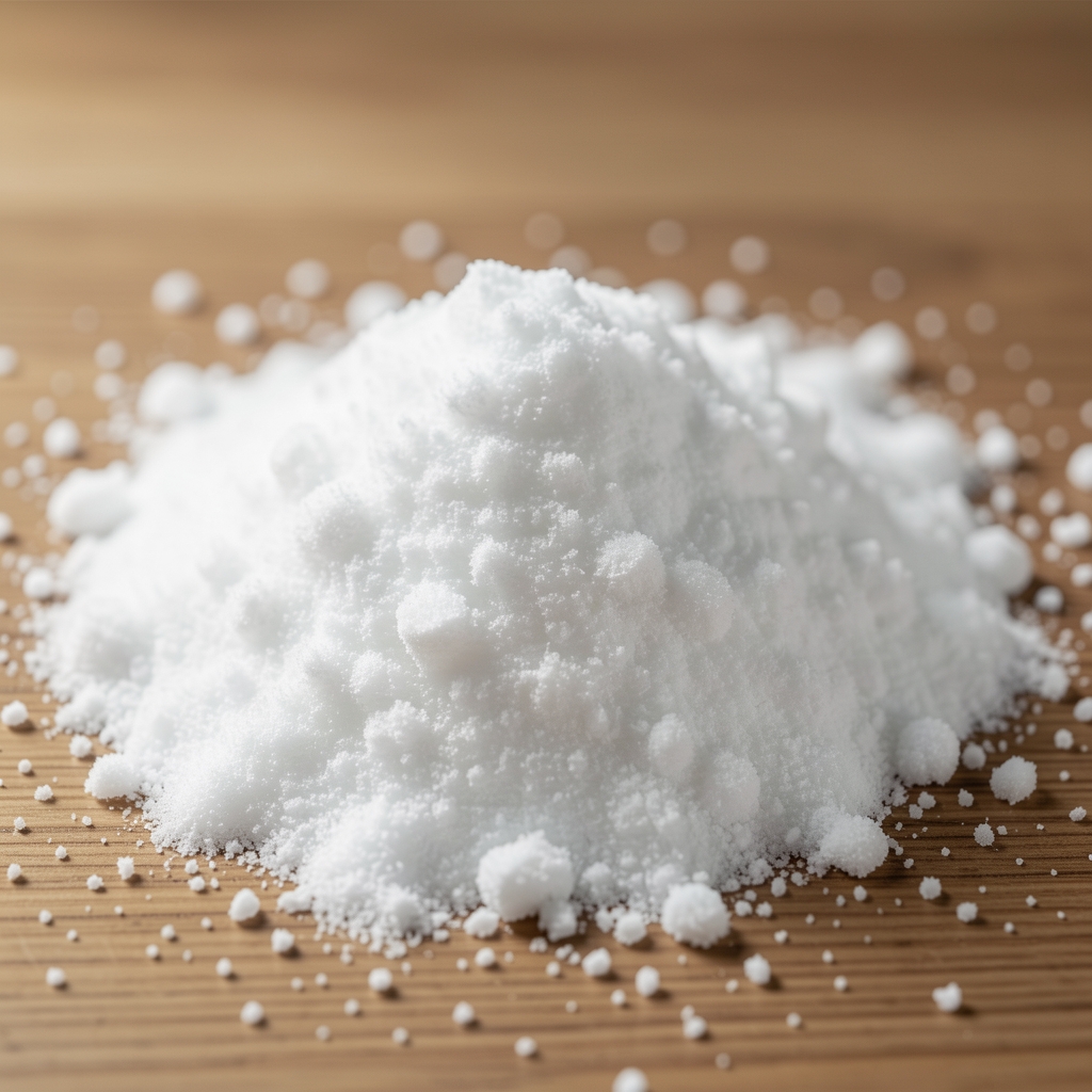 Bol de flocons d'avoine, lentilles vertes et pain complet disposés sur une table en bois clair